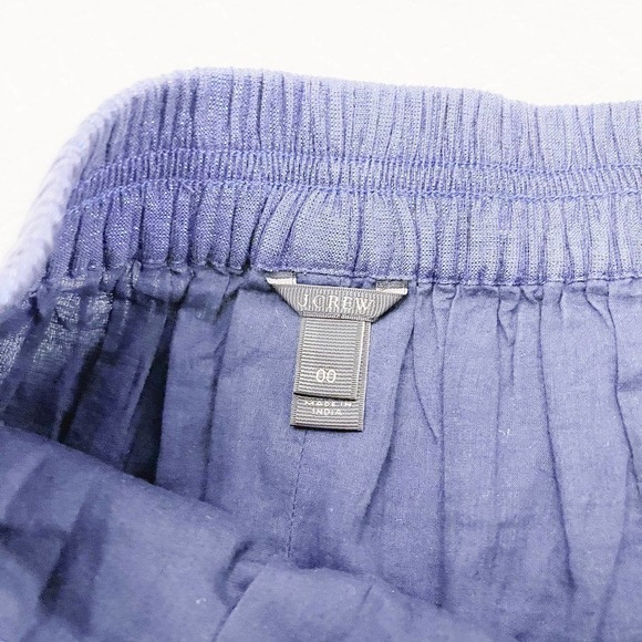 J. Crew Blue Black Irridescent A-Line Skirt SZ00 - Picture 2 of 6